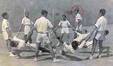 Año 1956 - Participación en el torneo provincial de gimnasia de los alumnos del Instituto de Baza.